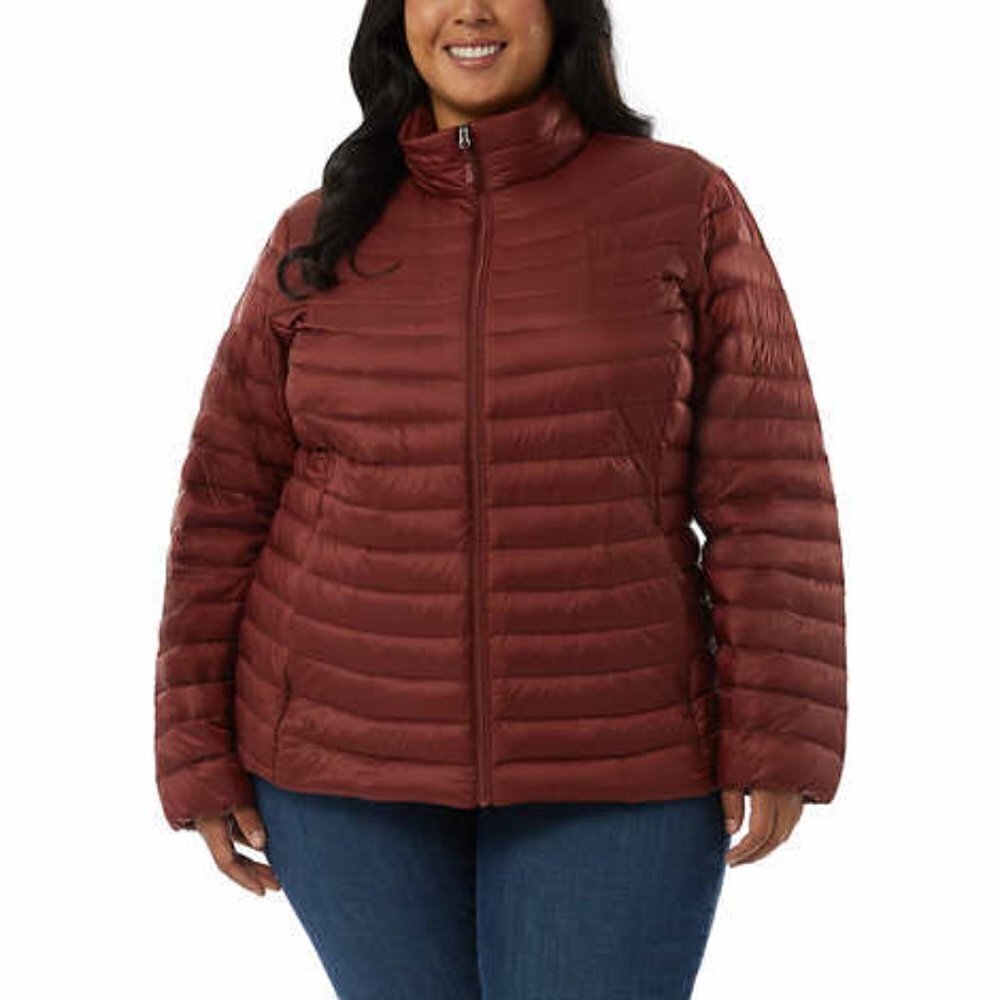 32 Degrees Womens Down Jacket Spiced Apple Red Size 2X NWT